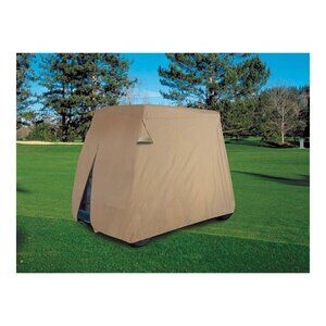 Classic Accessories NWT Tan FAIRWAY 4-Person Golf Cart Cover, L-105"xH-62"xW-47"